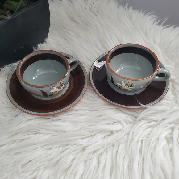 Stangl Pottery Vintage Golden Harvest Coffee Tea Cup & Saucer Set - Picture 3 of 12